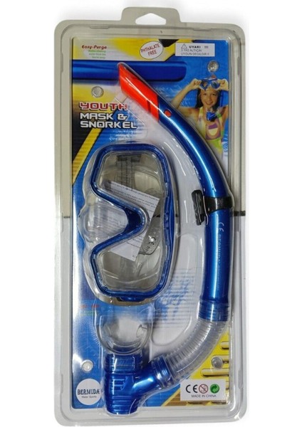 Maske Şnorkel Safari Dalış Seti Tepered Cam /113CSB 1 Adet indirimleri