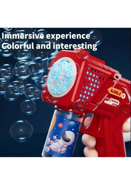 Elite LED Işıklı Astronotlu Pilli Baloncuk Köpük Tabancası Çocuk Oyuncakları Bubble Gun 1 Adet fiyatları