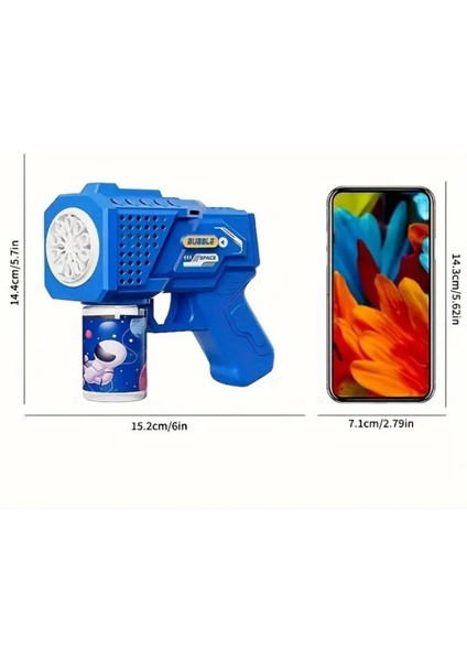Elite LED Işıklı Astronotlu Pilli Baloncuk Köpük Tabancası Çocuk Oyuncakları Bubble Gun 1 Adet fırsatları