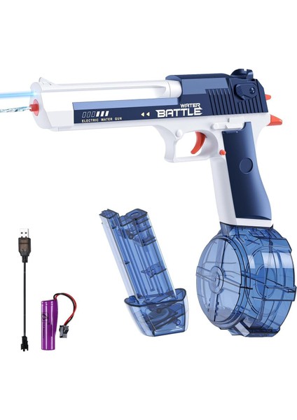 Elite Elektrikli Su Tabancası – Şarjlı, 2 Hazneli, 500 ml Kapasite, 6 M Menzil, Yaz Oyuncağı (6+) 1 Adet