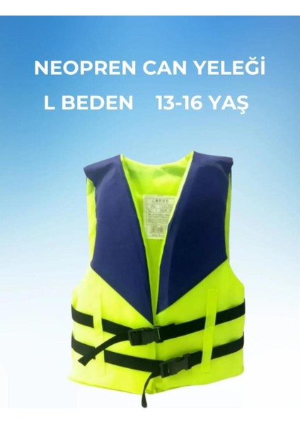 Elite Mavi Neopren Sünger Yüzme Can Yeleği, Gençler Için Havuz ve Deniz Aksesuarı 1 Adet