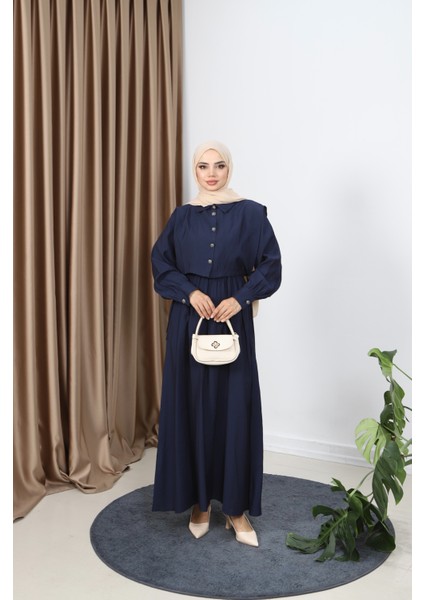 Gömlekli Modal Elbise