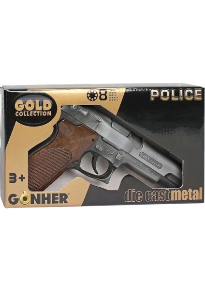 Elite Ref-45-1 8k Old Sılver Metal Polis Silah Tabanca 1 Adet