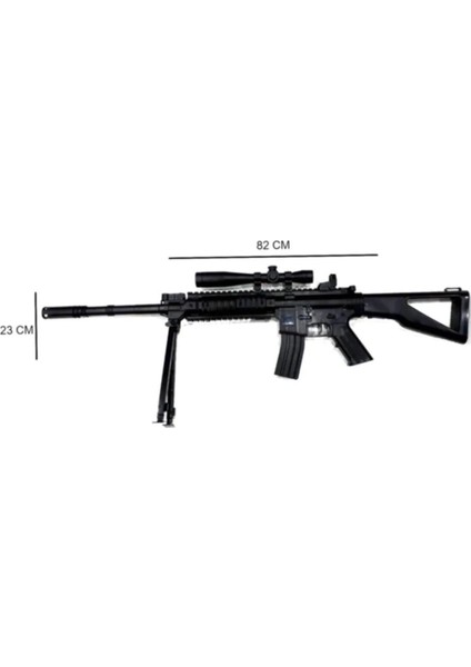 Elite Oyuncak Lazerli Tüfek ve Uzi Silah 5 Paket Boncuk 1 Adet