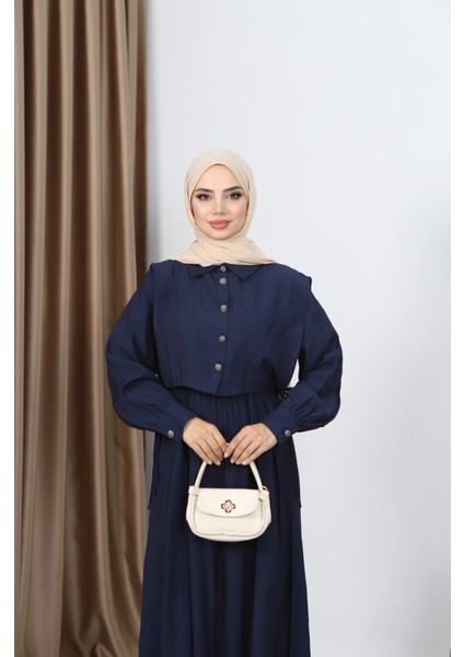 Gömlekli Modal Elbise modelleri