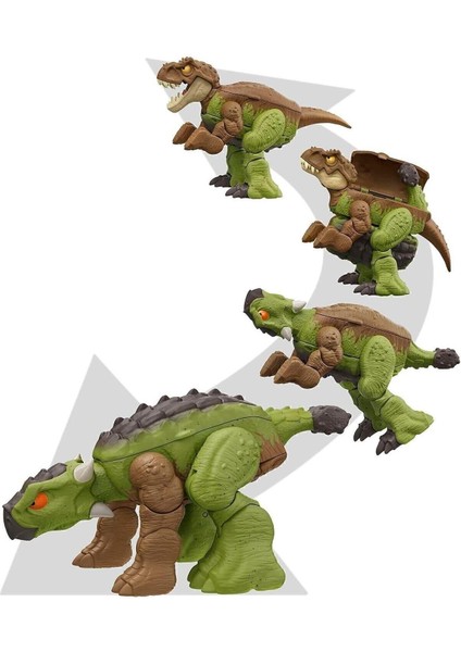 Elite Jurassic World Tyrannosaurus T Rex To Ankylosaurus Double Danger 2 In 1 Dinozor Dönüşebilir 1 Adet