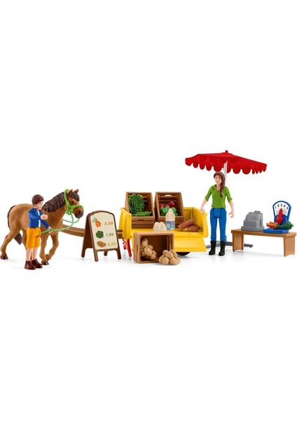 Elite 42528 Farm World Gezici Pazar Standı, Çok Renkli 1 Adet