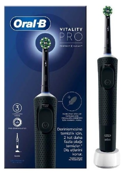 Oral B D103 Vit Pro Black Şarjlı Diş Fırçası