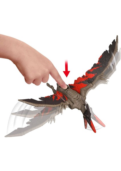 Elite Jurassic World Dinosaur Toys With Roar Sound & Attack Action Pteranodon Hayvan Figür 1 Adet