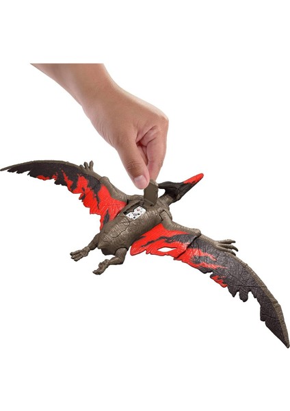 Elite Jurassic World Dinosaur Toys With Roar Sound & Attack Action Pteranodon Hayvan Figür 1 Adet