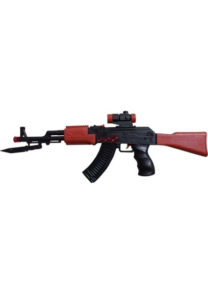 Elite Pilli Sesli Işıklı Tüfek Ak-47 Oyuncak 1 Adet