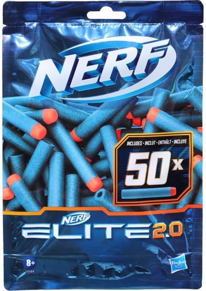 Elite Plamystical Elite 2.0 50 Dart Yedek Paketi, 50 Resmi Nerf Elite 2.0 Dart Içerir, Tüm Nerf Elite A 1 Adet