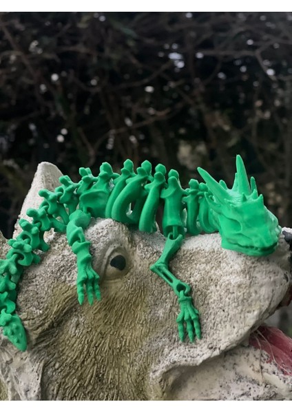 Elite Hareketli Ejderha Oyuncak Figürü - Yeşil Renk (20CM) 1 Adet
