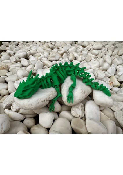 Elite Hareketli Ejderha Oyuncak Figürü - Yeşil Renk (20CM) 1 Adet