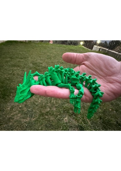 Elite Hareketli Ejderha Oyuncak Figürü - Yeşil Renk (20CM) 1 Adet