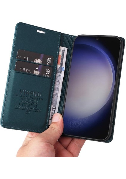 Kart Yuvaları Güçlü Manyetik ve Stand Ile Samsung Galaxy S25 Için Flip Case (Yurt Dışından) fiyatları