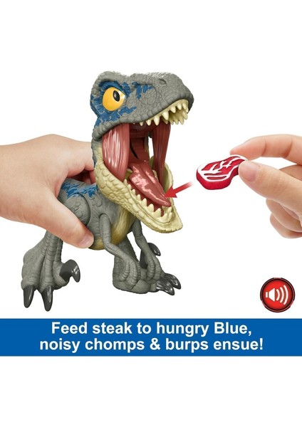 Elite Mega Roar Blue Velociraptor Dinosaur Toy With Sound Jurassic World Sesli Dinozor 1 Adet