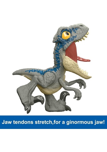 Elite Mega Roar Blue Velociraptor Dinosaur Toy With Sound Jurassic World Sesli Dinozor 1 Adet