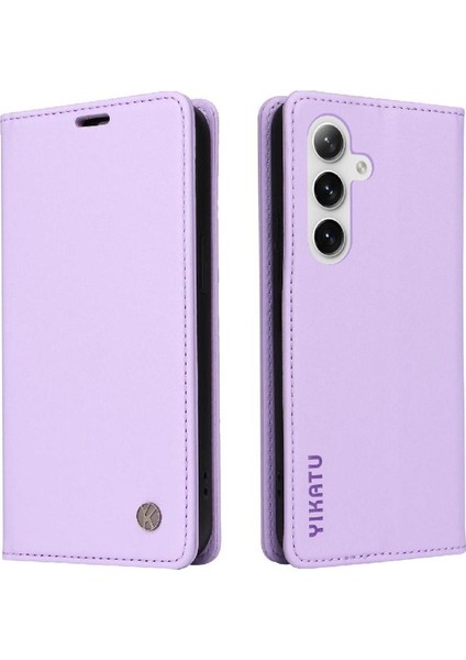 Kart Yuvaları Güçlü Manyetik ve Stand Ile Samsung Galaxy S25 Için Flip Case (Yurt Dışından)