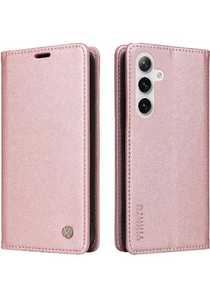 Kart Yuvaları Güçlü Manyetik ve Stand Ile Samsung Galaxy S25 Için Flip Case (Yurt Dışından) modelleri