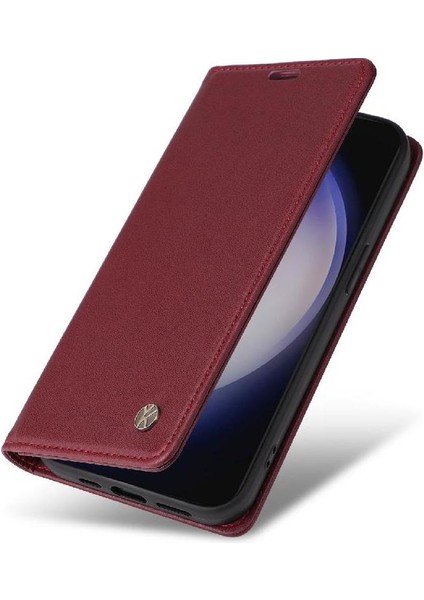 Kart Yuvaları Güçlü Manyetik ve Stand Ile Samsung Galaxy S25 Için Flip Case (Yurt Dışından) modelleri