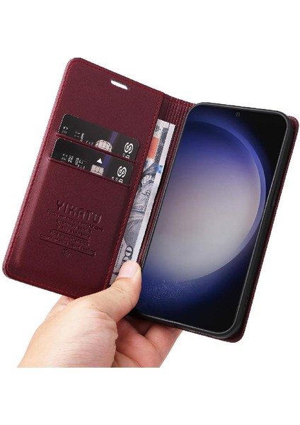 Kart Yuvaları Güçlü Manyetik ve Stand Ile Samsung Galaxy S25 Için Flip Case (Yurt Dışından) fırsatları