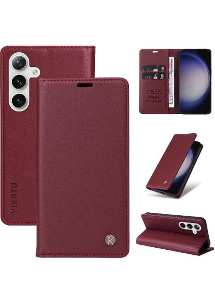Kart Yuvaları Güçlü Manyetik ve Stand Ile Samsung Galaxy S25 Için Flip Case (Yurt Dışından) indirimleri