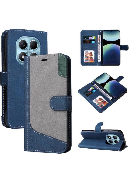 Xiaomi Redmi Not Için Flip Case 14 Pro 4g Yüksek Kalite Benzersiz Patchwork Pu (Yurt Dışından)
