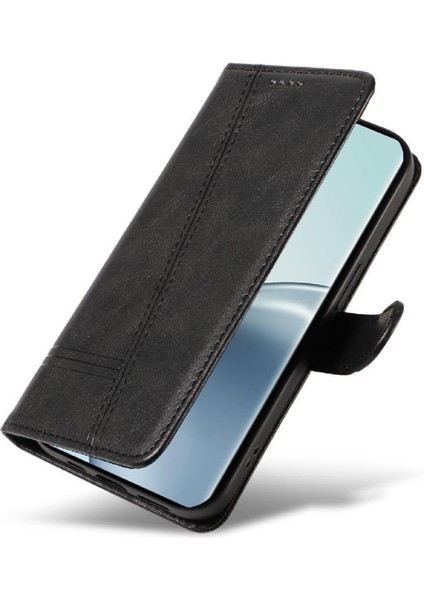 Realme 14 Pro Cüzdan Telefon Kılıfı Için Filp Durumda Preslenmiş Pu Deri Siyah (Yurt Dışından) fırsatları