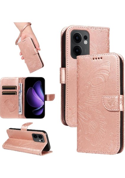 Kredi Kartı Yuvası Ile Oppo Reno 13F Yüksek Kaliteli Deri Için Flip Case (Yurt Dışından)