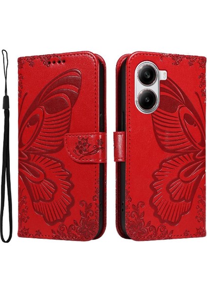 Xiaomi Redmi Turbo 4 Için Flip Case 5g Kabartmalı Kelebek Yüksek Kaliteli El (Yurt Dışından) fırsatları