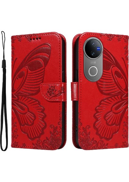 Vıvo V50 5g Kabartmalı Kelebek Ayrılabilir El Kayışı Ile Flip Case (Yurt Dışından) modelleri