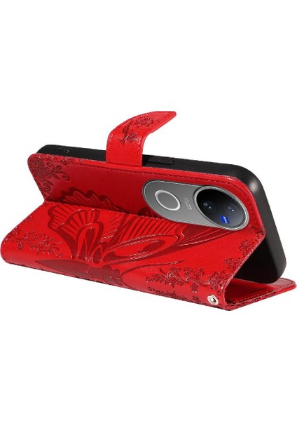 Vıvo V50 5g Kabartmalı Kelebek Ayrılabilir El Kayışı Ile Flip Case (Yurt Dışından) indirimleri