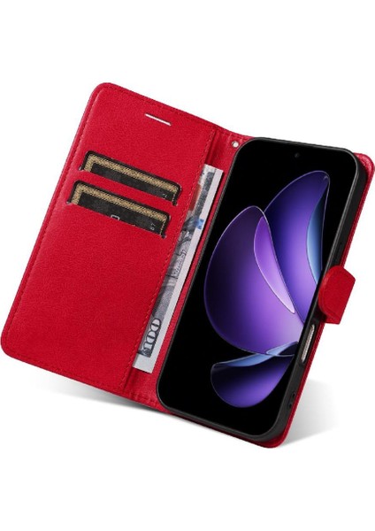 Oppo Reno 13F Yüksek Kaliteli Deri Klasik Düz Renk Telefon Için Flip Case (Yurt Dışından) indirimleri
