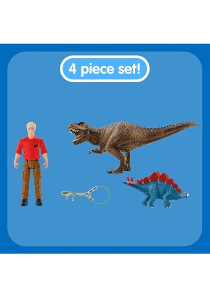 Elite Schleich 41465 Tyrannosaurus Saldırısı Oyuncak Figürü, Çok Renkli 1 Adet
