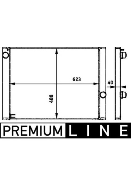 Mahle CR582000P -Knecht-Behr CR582000P Radyatör Soğutucu Bmw 5 E60 545I 17117532770