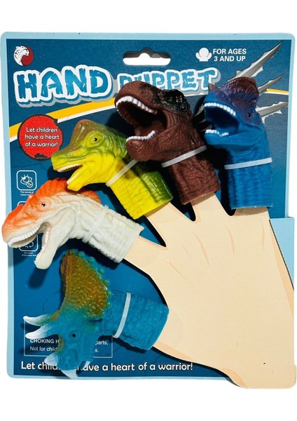 Elite Dinazor T-Rex 5 Model Set Dinozor Parmak Kuklası 1 Adet