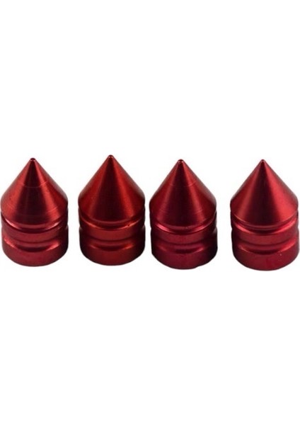 Şık Sivri Uçlu Araç Sibop Kapakları - Kırmızı