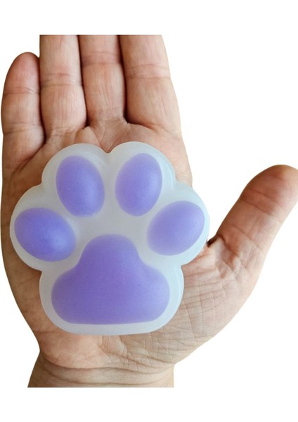 Elite Kedi Patisi Mor Pufipufi Taba Squishy Stress Oyuncağı Sukuşi 1 Adet