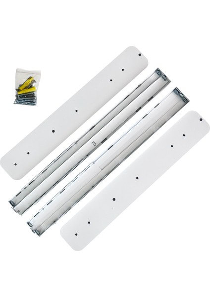 Birlmatik Metal&Kemersiz Çamaşır Kurutma Makinesi ve Çamaşır Yıkama Makinesi Üst-Üste Birleştirme Aparatı(Beyaz)