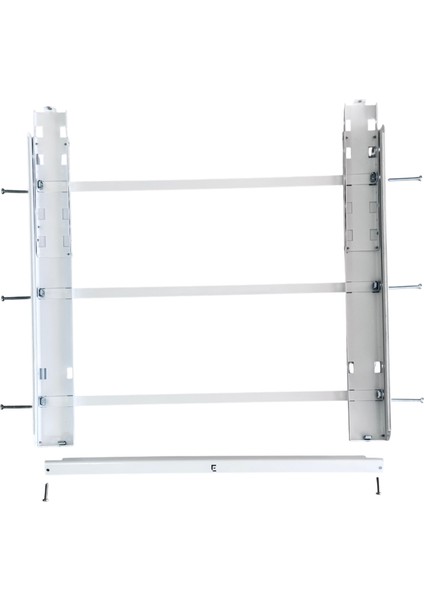 Birlmatik Metal&Kemersiz Çamaşır Kurutma Makinesi ve Çamaşır Yıkama Makinesi Üst-Üste Birleştirme Aparatı(Beyaz)