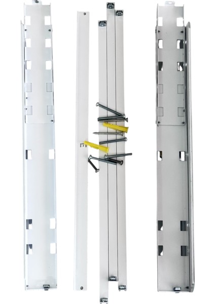 Birlmatik Metal&Kemersiz Çamaşır Kurutma Makinesi ve Çamaşır Yıkama Makinesi Kemersiz Üst-Üste Birleştirme Aparatı(BEYAZ)