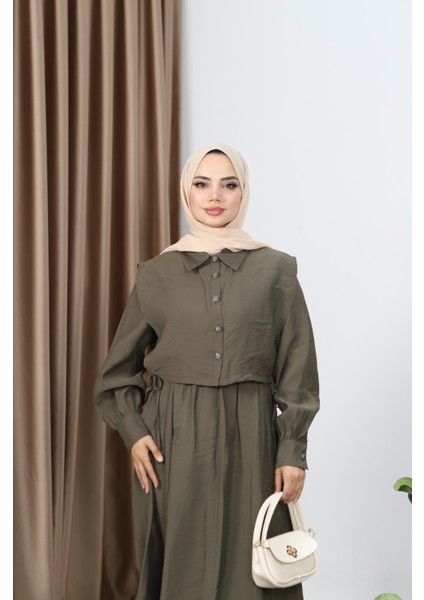 Gömlekli Modal Elbise modelleri