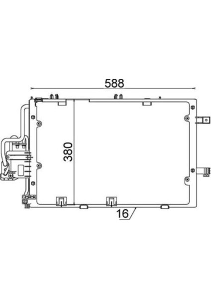 Mahle AC308000S -Knecht-Behr AC308000S A C-Kondansatör Opel Corsa C Tıgra 0