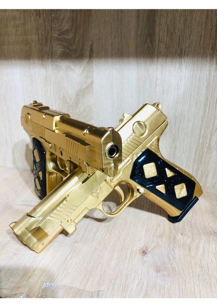 Elite Boncuklu Silah Gold 2 Adet ve 21 Paket Plastik Boncuk 1 Adet