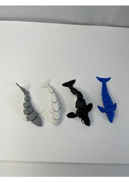 Elite 4'lü Mini, Hareketli Balık Oyuncak Paketi (Balık Figürleri) 1 Adet modelleri