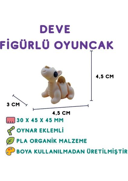 Elite Deve Figür - 3D Çöl Hayvanı Oyuncak 1 Adet