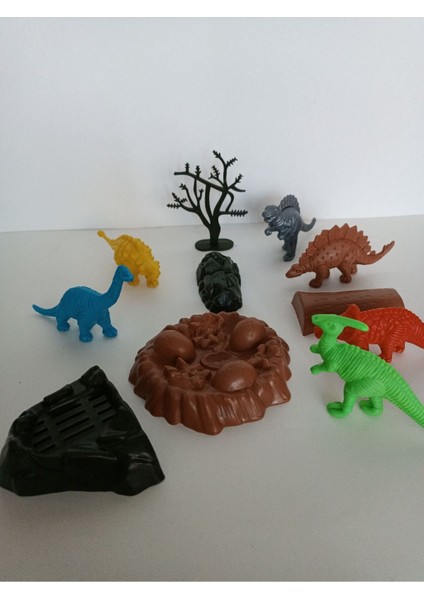 Elite Oyuncak Dinazor Hayvanları Seti 11 Parça Büyük Boy Dinozor Dünyası Oyuncak Seti 11 Parça Kartelada 1 Adet