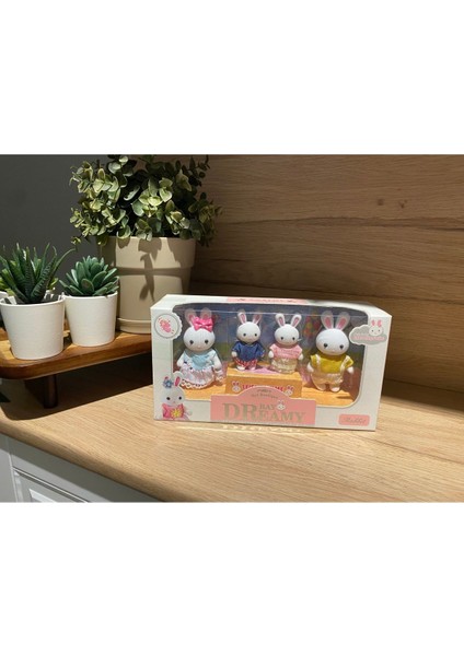 Elite Bay Dreamy Sevimli Tavşan 4'lü Aile Set 1 Adet