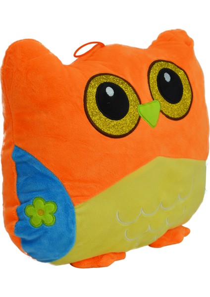Renkli Baykuş Yastık Peluş 30 Cm 62958 Çok Renkli